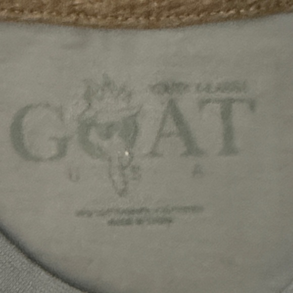 GOAT USA blue tshirt with palm trees and beach - youth extra large - Picture 3 of 5